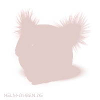 Skihelm - Fellohren (Mäuseöhrchen) - Weiß-Pink *Skihase*